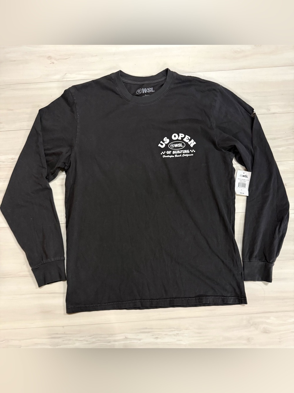 WSL US Open vintage black long sleeve tee